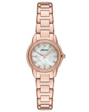Emporio Armani Mia Mother of Pearl Dial Rose Gold Steel Strap Watch for Women - AR11671