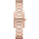 Emporio Armani Genni Green Dial Rose Gold Steel Strap Watch for Women - AR11641