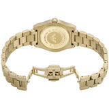 Emporio Armani Federica Brown Dial Gold Steel Strap Watch for Women - AR11700