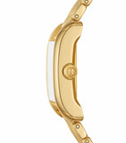 Tory Burch Eleanor White Dial Gold Steel Strap Watch for Women - TBW1060