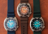 Seiko Prospex US Special Edition King Turtle Automatic Brown Dial Silver Steel Strap Watch for Men - SRPH55