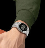 Tissot Digital Quartz Black Dial Silver Steel Strap Watch for Men - T137.463.11.050.00