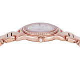 Emporio Armani Mia Mother of Pearl Dial Rose Gold Steel Strap Watch for Women - AR11671
