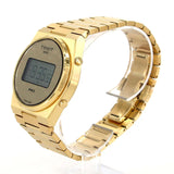 Tissot PRX Digital Quartz Gold Dial Gold Steel Strap Watch for Men - T137.463.33.020.00
