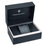 Maserati SFIDA Skeleton Automatic Blue Dial Silver Steel Strap Watch for Men - R8823140011