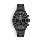 Seiko Prospex Speedtimer The Black Series Limited Edition Black Dial Black Steel Strap Watch for Men - SSC917
