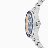 Emporio Armani Sea Explorer Blue Dial Silver Steel Strap Watch for Men - AR60090