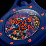 Swatch x AP Royal Pop Blue Dial Blue Leather Lanyard Watch for Men - Orenji Hachi