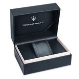 Maserati Stile Chronograph Green Dial Silver Steel Strap Watch for Men - R8873642011