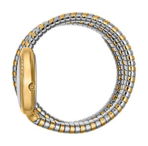 Just Cavalli Glam Evo 5 Silver Dial Two Tone Steel Strap Watch for Women - JC1L228M0065