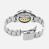 Seiko Presage Style60's Automatic Blue Dial Silver Steel Strap Watch for Men - SRPG05J1