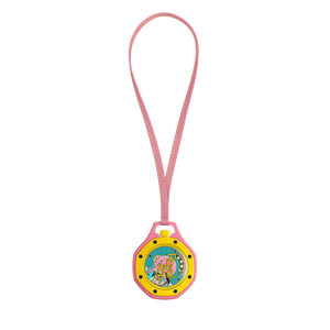 Swatch x AP Royal Pop Blue Dial Pink Leather lanyard Watch for Women - Otg Roz