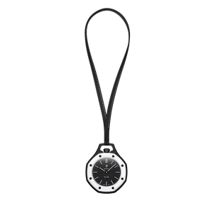 Swatch x AP Royal Pop Black Dial Black Leather Lanyard Watch for Men - Ocho Negro