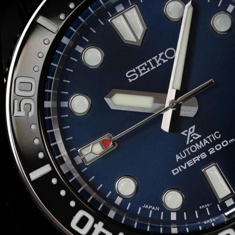 Seiko Prospex Marinemaster Automatic Scuba Divers Blue Dial Silver Steel Strap Watch for Men - SPB187J1