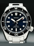 Seiko Prospex Marinemaster Automatic Scuba Divers Blue Dial Silver Steel Strap Watch for Men - SPB187J1