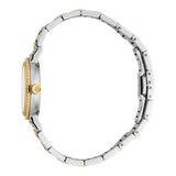 Just Cavalli Donna Glam Mother of Pearl White Dial Two Tone Steel Strap Watch for Women - RC5L098M0055