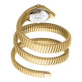 Just Cavalli Mesmerizing Red Dal Gold Steel Strap Watch for Women - JC1L304M0035