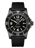 Breitling Superocean Automatic 46mm Black Dial Black Rubber Strap Watch for Men - M17368B71B1S1