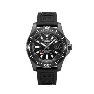 Breitling Superocean 44mm Special Volcano Black Dial Black Rubber Strap Watch for Men - M17393131B1S1