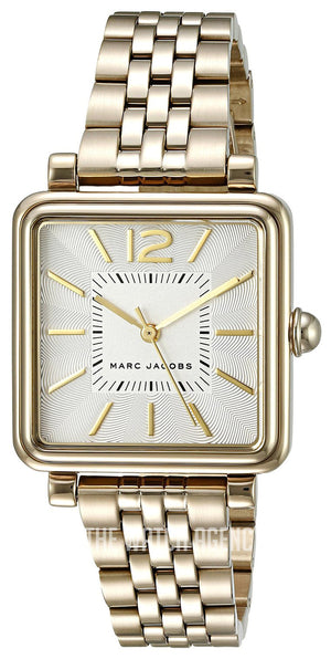 Marc Jacobs Vic Silver Dial Gold Steel Strap Watch for Women - MJ3462