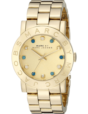 Marc Jacobs Amy Dexter Gold Dial Gold Steel Strap Watch for Women - MBM3215