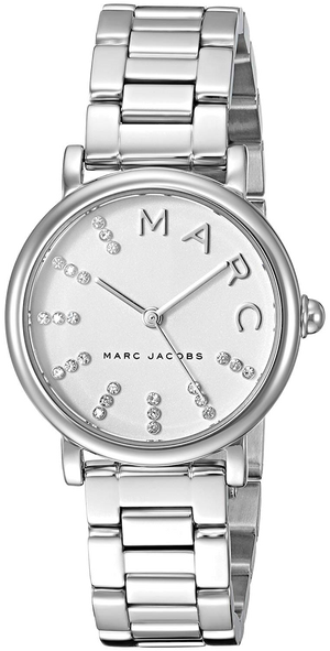 Marc Jacobs Roxy White Dial Silver Steel Strap Watch for Women - MJ3568