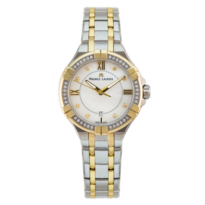 Maurice Lacroix Aikon Diamonds Mother of Pearl Dial Two Tone Steel Strap Watch for Women - A11006-DY503-171-1