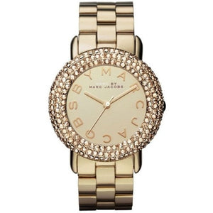 Marc Jacobs Marci Gold Dial Gold Steel Strap Watch for Women - MBM3191