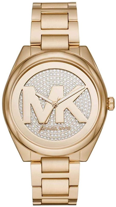 Michael Kors Janelle Quartz Gold Dial Gold Steel Strap Watch For Women - MK7088