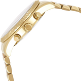 Michael Kors Runway Iridescent Pink Dial Gold Steel Strap Watch for Women - MK5939