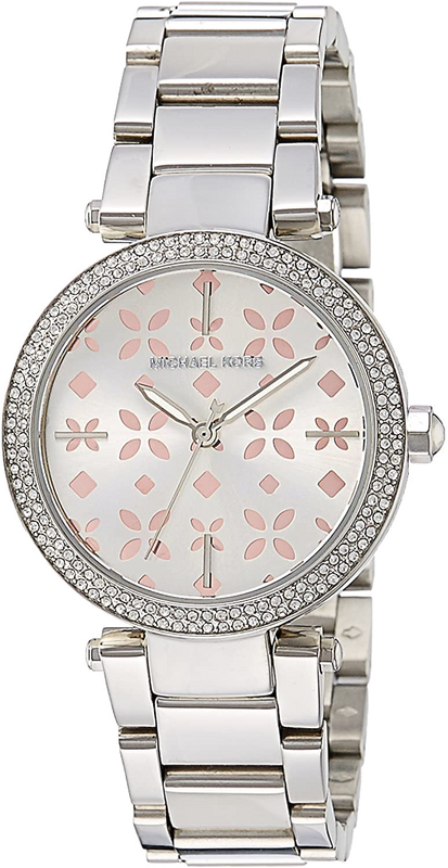 Michael Kors Parker Silver Dial Silver Stainless Steel Strap Watch for Women - MK6483