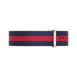 Daniel Wellington Classic Oxford White Dial Two Tone NATO Strap Watch For Women - DW00100029