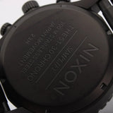 Nixon 51-30 Chrono Black Dial Black Steel Strap Watch for Men - A083-1042