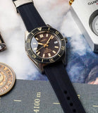 Seiko Prospex 1965 Diver's Modern Re-Interpretation Automatic Brown Dial Black Rubber Strap Watch For Men - SPB147J1