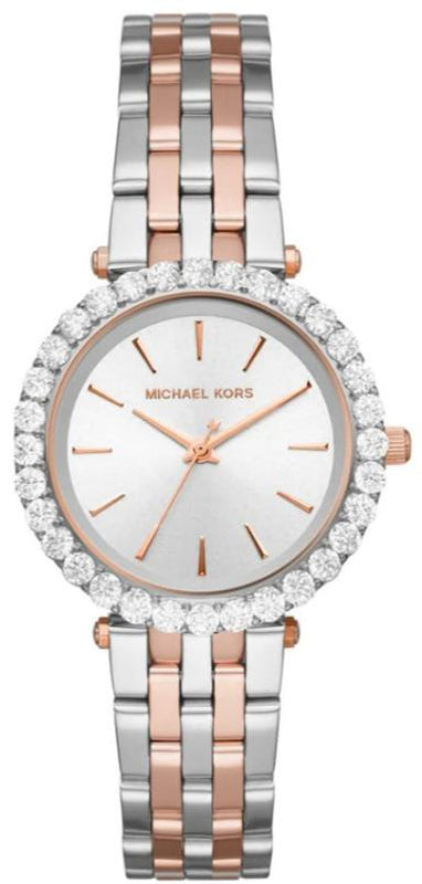 Michael Kors Darci Quartz Silver Dial Two Tone Steel Strap Watch For Women - MK4515