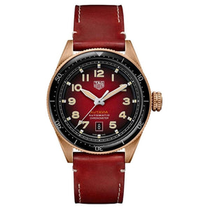 Tag Heuer Autavia Maroon Dial Watch for Men - WBE5193.FC8300