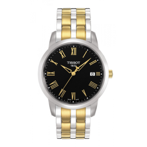 Tissot T Classic Dream Black Dial Two Tone Steel Strap Watch for Men - T033.410.22.053.01