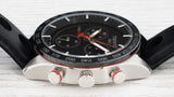 Tissot PRS 516 Chronograph Black Dial Black Leather Strap Watch For Men - T100.417.16.051.00