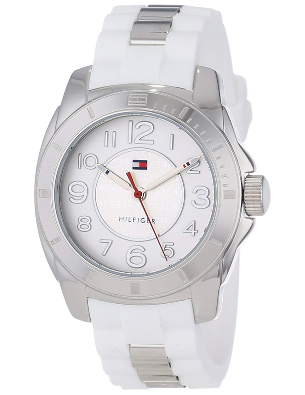 Tommy Hilfiger K2 White Dial White Rubber Strap Watch for Women - 1781306