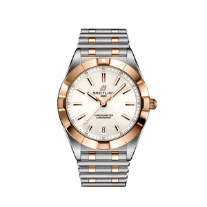 Breitling Chronomat 32 White Dial Two Tone Steel Strap Watch for Women - U77310101A1U1